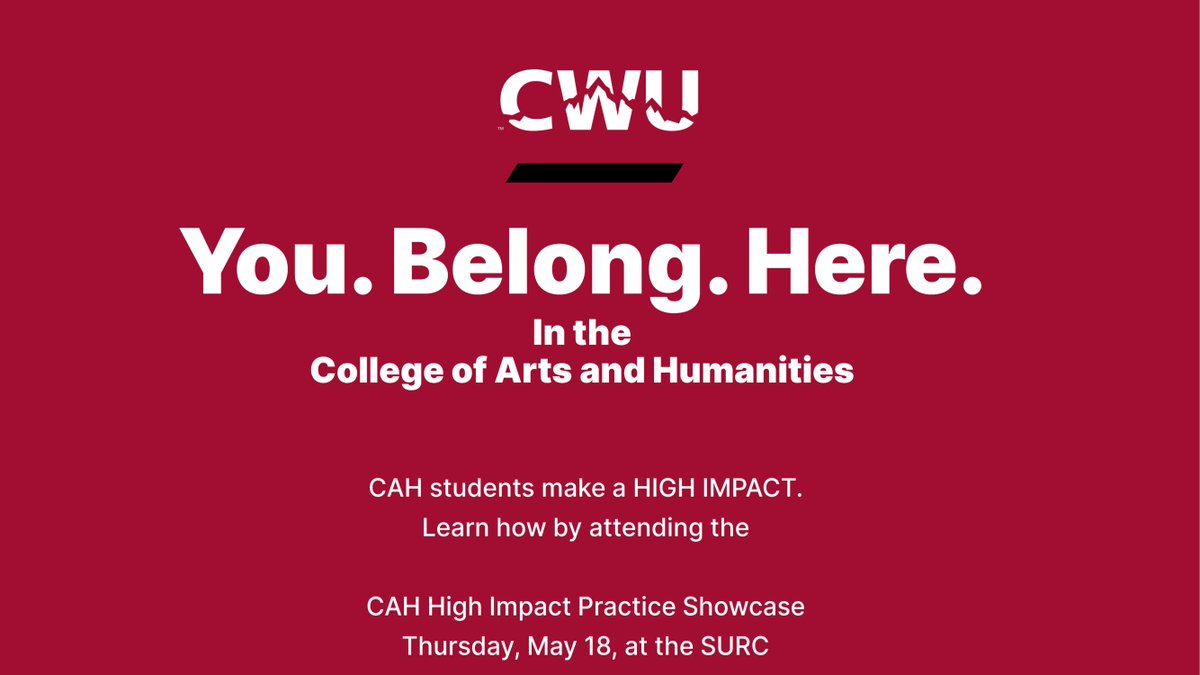 CAH students are showcasing their work in the SURC on May 18th for SOURCE. Stop by to see what our students have been working on this year!