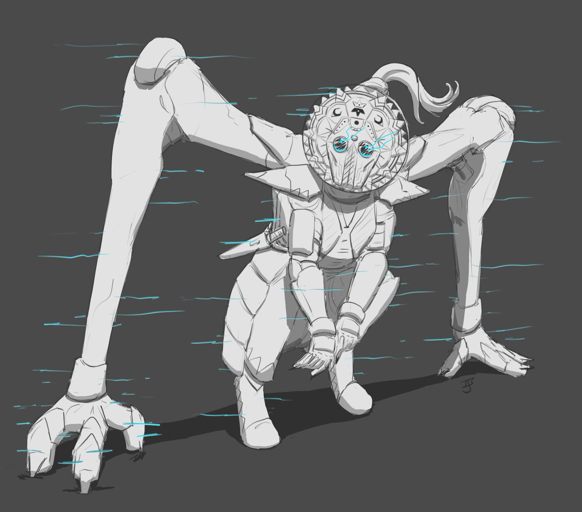 Izzymandias1's tweet image. Revamp of a design I did for Inktober last year; the prompt was FORGET

:)

#Frameshift #OC