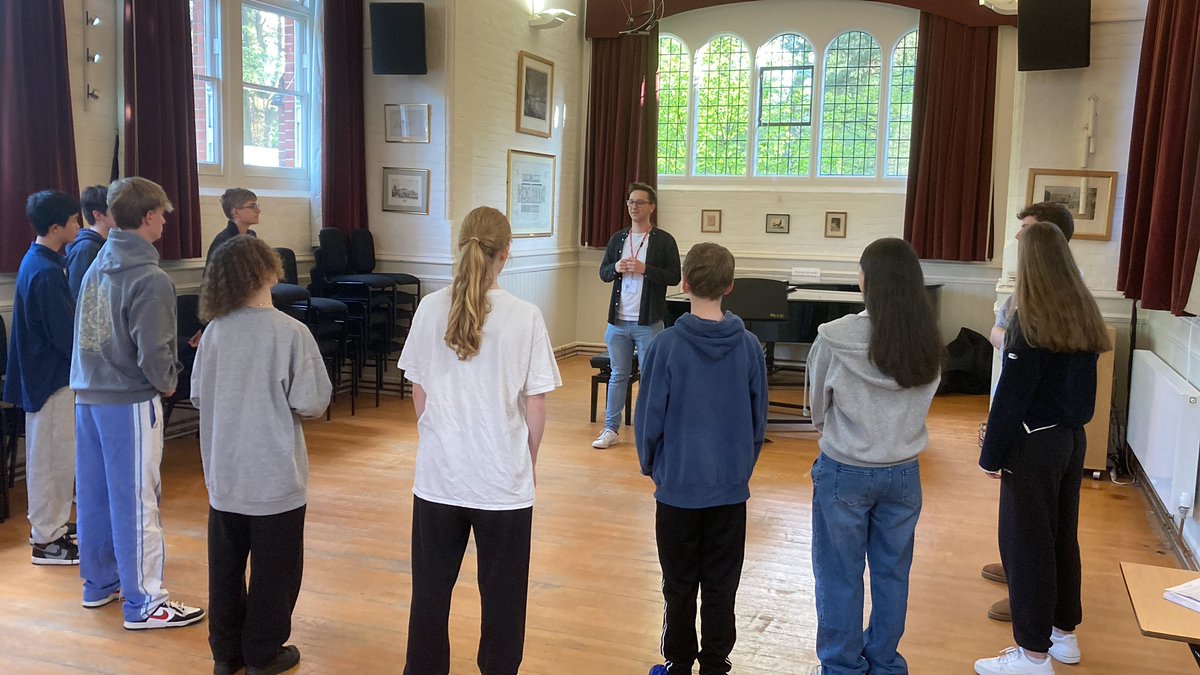 OW Todd Harris is working with our a cappella groups this evening. Here, the Wellingtonix (3rd and 4th form) are getting their mouths round some serious tongue twisters!