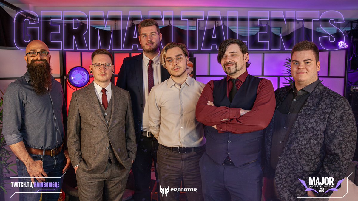 Seht sie euch an... 😍

Der erste Schichtwechsel im Talent-Lineup ist vollbracht. 

<a href="/silver219_/">Riccardo "silver219" M. 🔜 Munich Major! 🇩🇪</a> und <a href="/AgOnYr6s/">AgOnY</a> begleiten für euch die Partie zwischen <a href="/G2esports/">G2 Esports</a> und <a href="/TeamLiquid/">Team Liquid</a>. <a href="/harrisr6s/">Ihno "Harris" Kampen</a> übernimmt die Analyse.

📺 twitch.tv/Rainbow6DE

#BLASTR6MAJOR