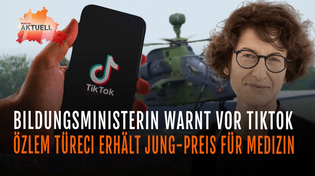 tv.berlin (@tvberlin) on Twitter photo #Bildungsministerin warnt vor #TikTok |
<a href="/DrOzlemmTureci/">Dr. Özlem TÜRECİ</a> erhält #JungPreis für #Medizin
youtu.be/SBp2Tcinoi0 #Bildungsministerin warnt vor #TikTok |
<a href="/DrOzlemmTureci/">Dr. Özlem TÜRECİ</a> erhält #JungPreis für #Medizin
youtu.be/SBp2Tcinoi0