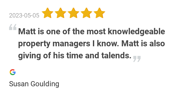 formaticpm's tweet image. New 5.0-star Review: &quot;Matt is one of the most knowledgeable property managers I know. Matt is also giving of his...