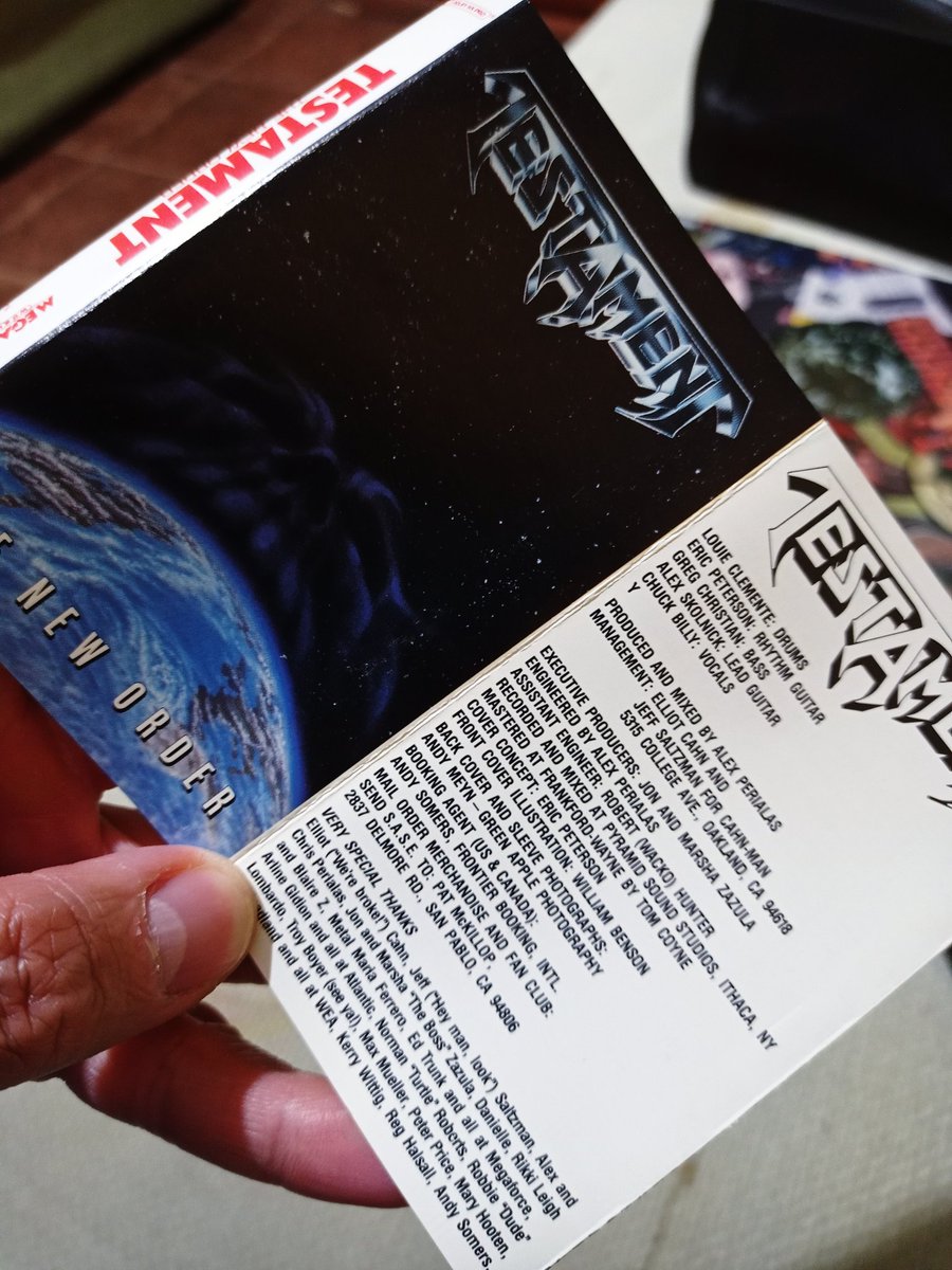 XIBILXIC's tweet photo. #ThrashMetal matutino y de aniversario con The New Order, la mejor obra de @testament ๐บ๐ธ en los aรฑos 80 ๐ค๐ฌ๐ค #TheNewOrder #TrialByFire #DisciplesOfTheWatch #IntoThePit #CassetteMania https://t.co/rhf2e41G7e