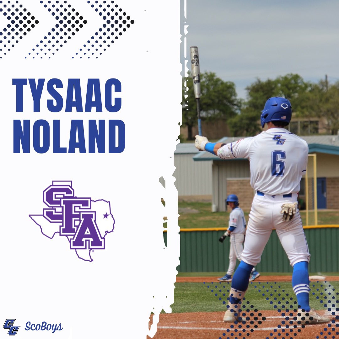 Congrats to Tysaac Noland on his commitment to <a href="/SFA_Baseball/">Lumberjack Baseball</a> ‼️

#ScoBoys