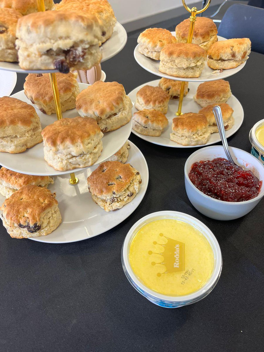 And our staff enjoyed the sunshine and scones in our well-being garden which is lovingly tended by our gardening club! #wellbeing #term5 #theGraceWay