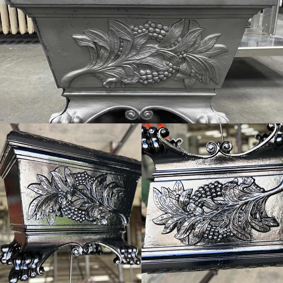 Spring is in the air! 🌼🌸🌷
Spruce up your garden by giving your planters a fresh powder coat! 
Sandblasting is done first to ensure a clean, smooth canvas for the coating🪴

#sandblasting #powdercoated #gardening #planters #bronx #newyork #newjersey #connecticut