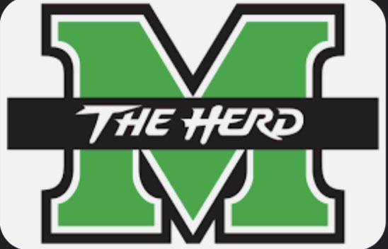 Proud to announce I have received my 2nd offer from Marshall University!! Thank you for the opportunity!! @CoachJGalante @HerdFB @CoachHolter0623