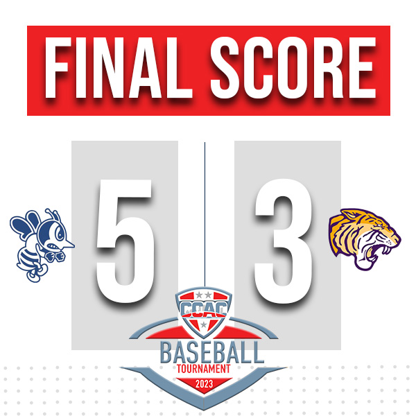 CCACSports's tweet photo. Big fourth innings lifts @SAUBEES over @ONUAthletics 5-3 to stay alive in the CCAC Tourney.

Bees face loser of USF v IUSB. Tigers are eliminated. https://t.co/ZvJl13Ea5G