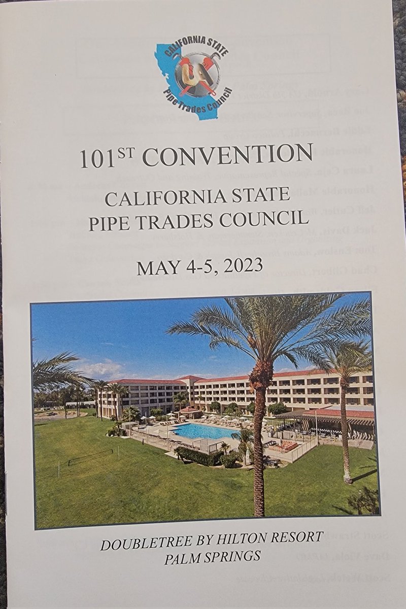 101st California State Pipe Trades Convention convenes with 198 registered delegates from across California.
#UnitedAssociation
#UAProud