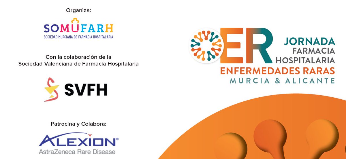 Jornada Farmacia Hospitalaria Enfermedades Raras Murcia y Alicante 14 de junio a las 16:30 h. Hotel Huerto del Cura de Elche. <a href="/Somufarh/">SOMUFARH</a> y <a href="/SVFH_/">SVFH</a>  patrocinado por #AlexionAstraZenecaRareDisease