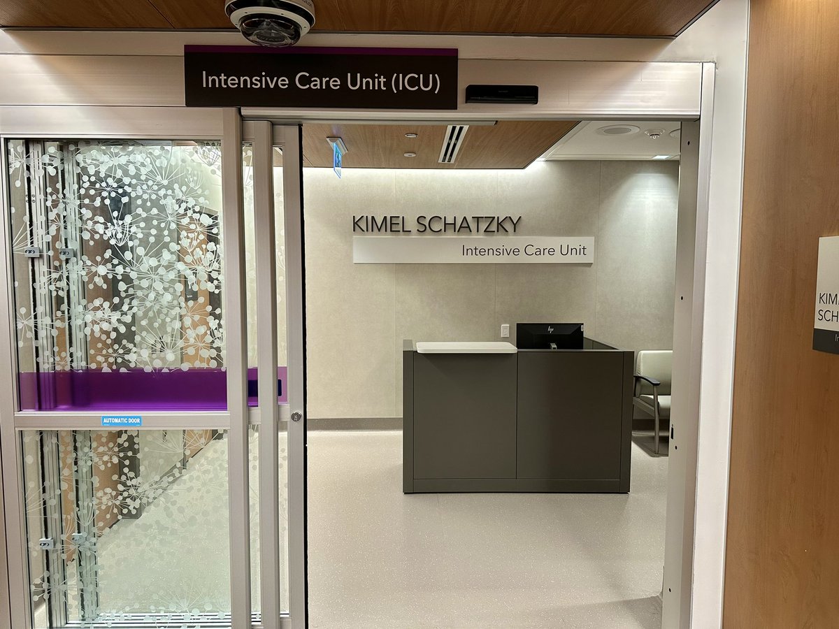StephenLap's tweet photo. Official opening of the new @SinaiHealth Kimmel-Schatzky ICU today! Move in next week!
@KateSchatzky  @shawnkimel https://t.co/4wExtmV6IM