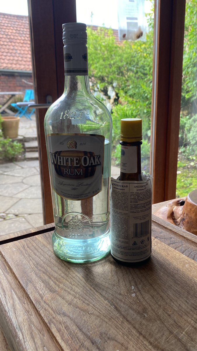 KimShuttlewood's tweet photo. @NickFerran All Trini’s have a bottle of white oak and angostura in the cupboard 😂 https://t.co/Y0c1l4rqj6