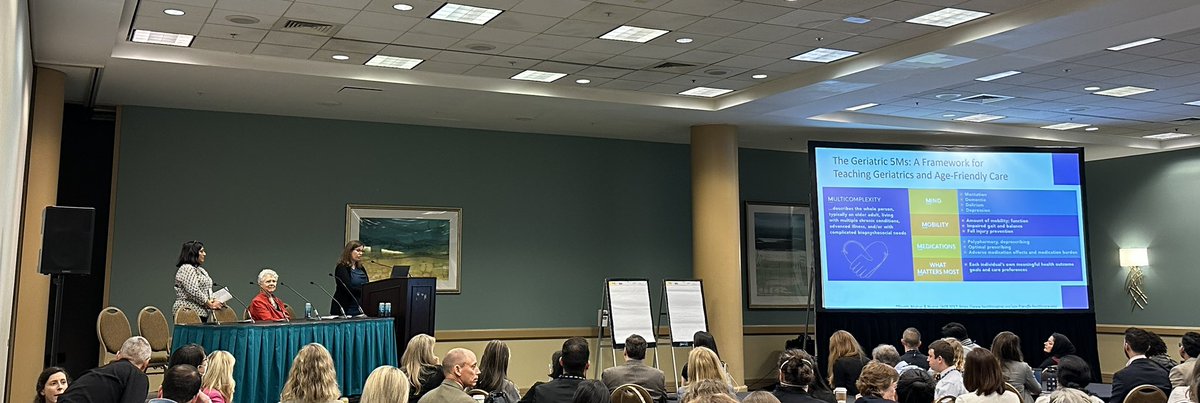 Carrie_Ruby's tweet image. Leaders in Geriatrics Education presenting the STRATEGIES TO TEACH GERIATRICS TO RESIDENTS IN INTERNAL MEDICINE AND FAMILY MEDICINE: THE UPDATED RESIDENT COMPETENCIES IN GERIATRICS USING THE GERIATRICS 5MS! @msehgalmd Andrea Schwartz &amp;amp; Roseanne Leipzig and others to follow!