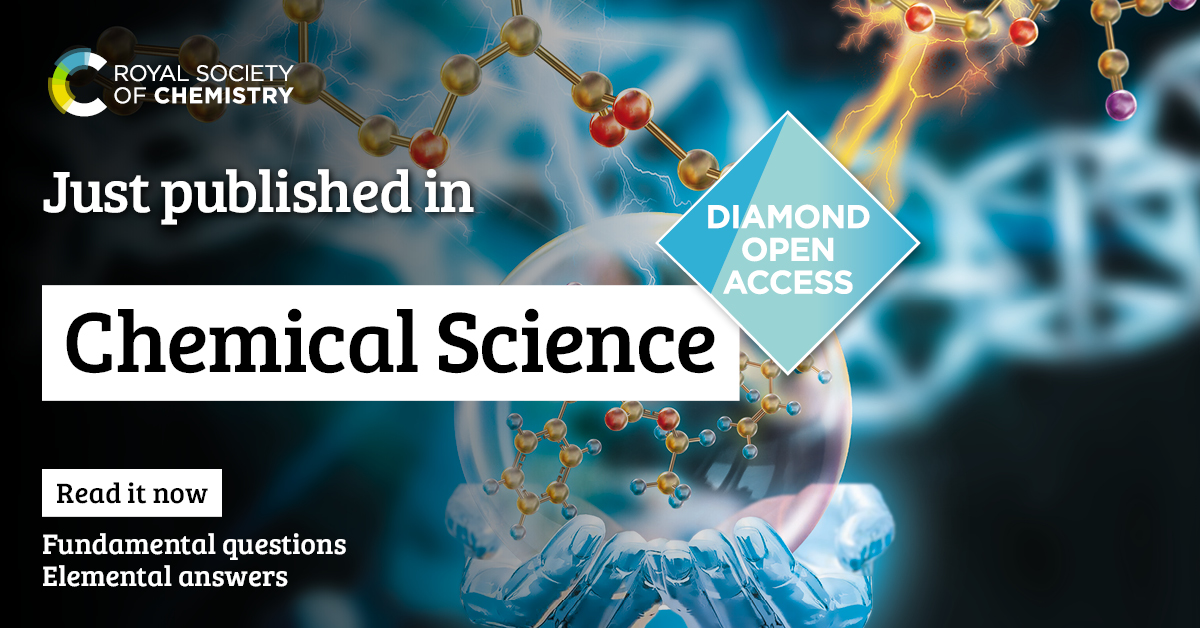 #My lab's FirstChemSci paper. Chemical Science, 2023, DOI: 10.1039/D3SC00519D pubs.rsc.org/en/content/art…