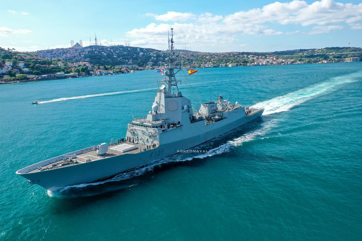 Álvaro de Bazán is the lead ship of the Álvaro de Bazán class of air defence frigates entering service with the Spanish Navy.