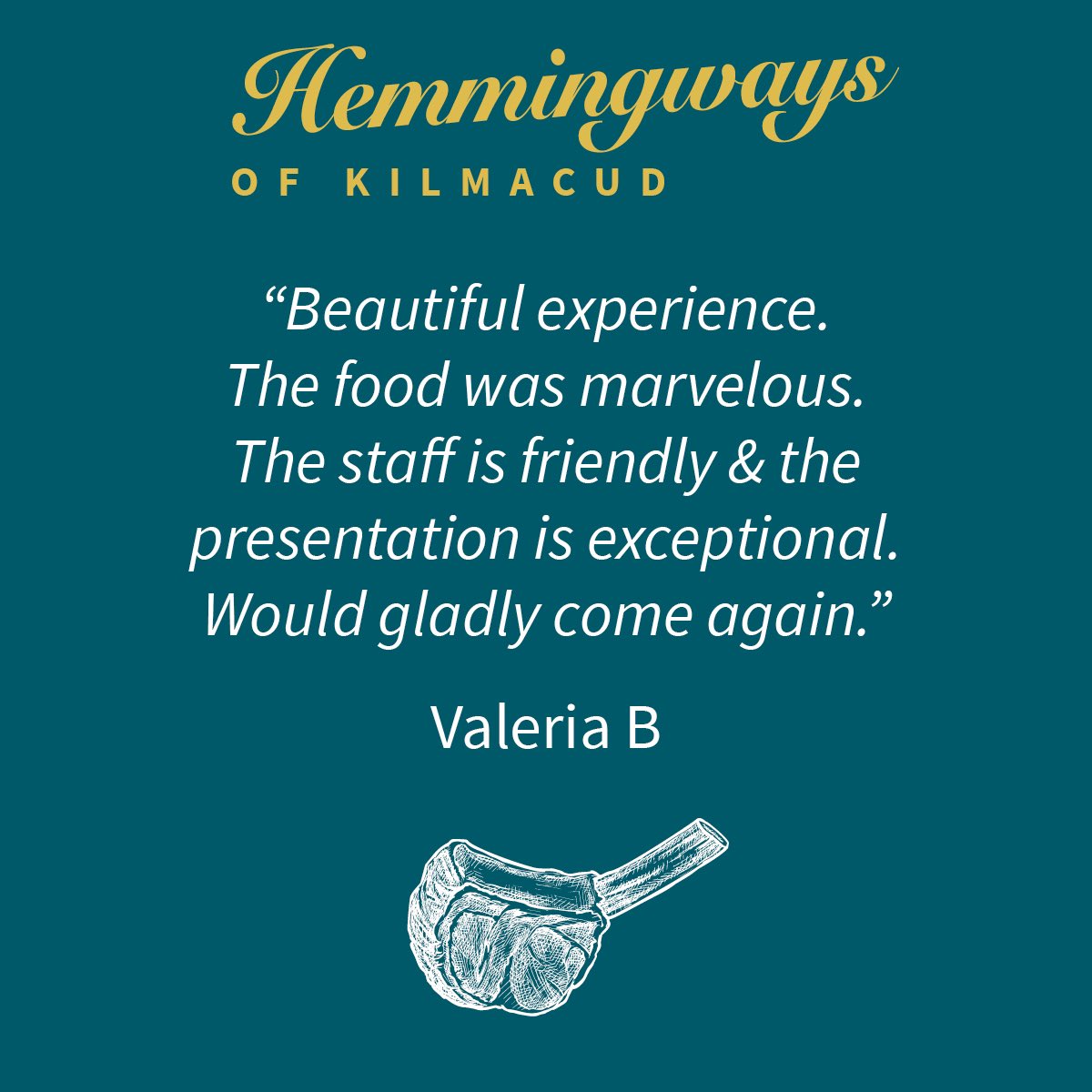 ScottsDublin's tweet photo. Thank you Valeria for such a lovely review! 😃

#Hemmingways #review #menu  #gastropub #Kilmacud #stillorgan #dublin #restaurant #Reservation #bar #YourLocal #LocalPride #Parties #Cocktail #wine #Prosecco #Champagne #YourLocal #LocalPride https://t.co/GjJu1LXfXf