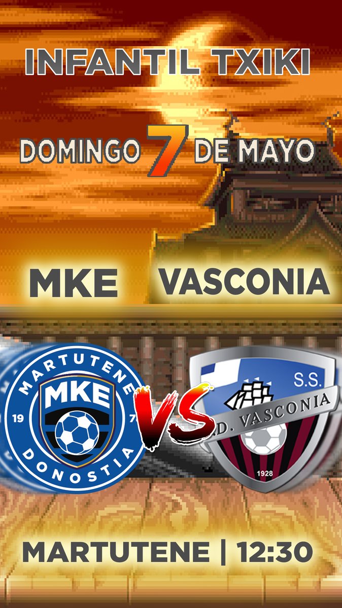 El domingo el infantil txiki juega contra vasconia, no os lo perdais!!
#MKE