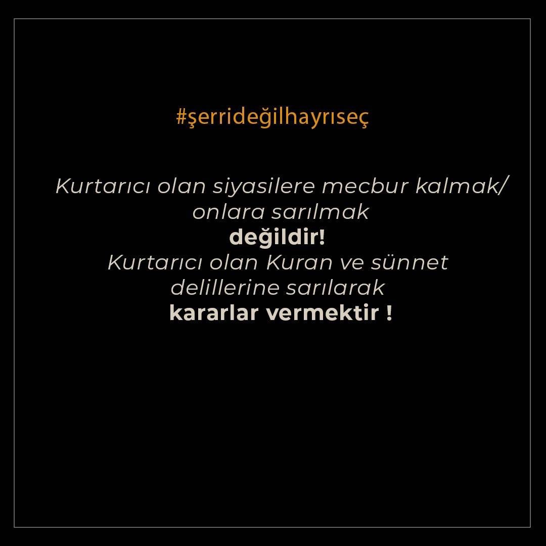 bzyamann's tweet photo. #şerrideğilhayrıseç
#haydi #hayrıseç https://t.co/8nOhXJOBhg