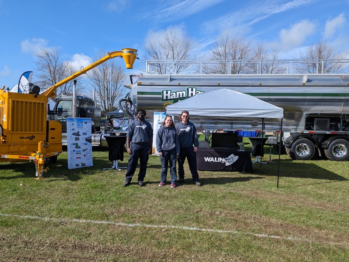 It's a beautiful day for Trade Tracks! Swing on by the #walinga booth today or tomorrow and see what a career in manufacturing has in store for you. #onelegendarytrailer #toughtobeatinthelongrun
