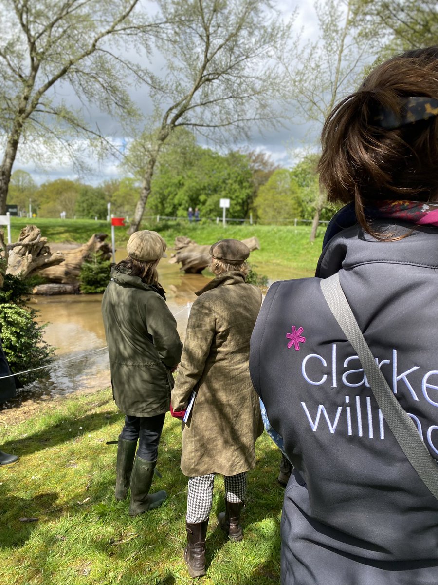 CWAgri's tweet photo. Great day at @bhorsetrials with @AG_LLP &amp; @struttsciren walking the course with @Harry_Meade - it hardly rained at all! https://t.co/YV2cxmt5zH
