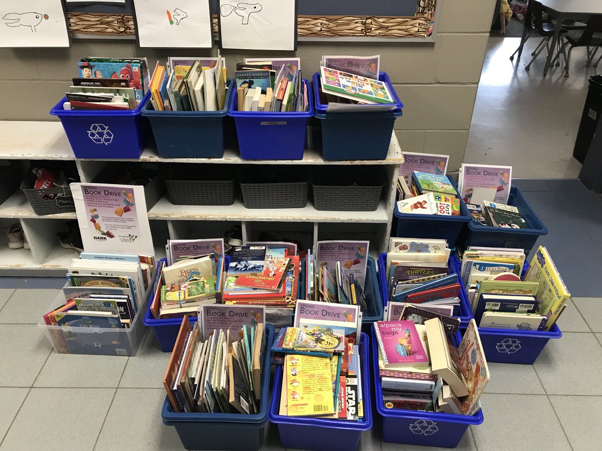 OurLourdes's tweet photo. Thank you for all the donations for blue boxes for books!  We collected a ton of books for all ages. https://t.co/f33f1dAQew
