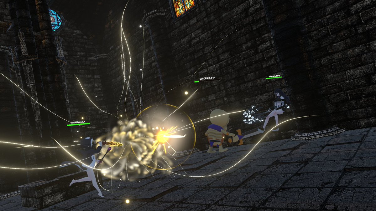 ZIN1978's tweet image. world:Magical Lost Dungeon

ダンジョン攻略ができる面白いワールドがあると聞き案内して頂きました。
全体的に重く少ししか遊んでませんが、職業が色々選べて楽しかったです。

そして、久々のログインなのに会いに来てくれた皆に感謝！
またタイミングが合えば色々お話しましょ＾＾

#VRChat