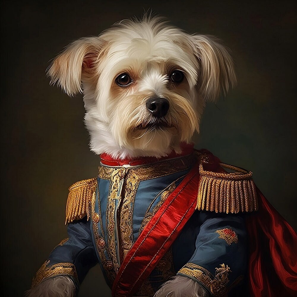 quadrivari's tweet photo. vintage Portrait, Victorian dog Painting, Funny Animal Art, Fantasy Whimsical Napoleon dog illustration, victorian dog painting print https://t.co/yRzbKi0cTx #blue #housewarming #gold #unframed #kids #bohemianeclectic #animal #digitaldownload #petillustration https://t.co/7y86uivHXJ
