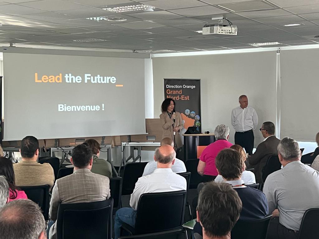 Ravie d’avoir animé ce jeudi la première session du déploiement du plan stratégique d’Orange #LeadTheFuture a shiltigheim avec <a href="/thierrymarigny/">Thierry Marigny</a> xavier Malik et Damien Dietsch  
Un moment d’échanges et de partage autour  des grands enjeux de notre groupe.