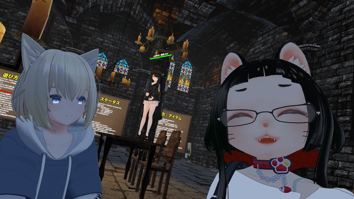 ZIN1978's tweet image. world:Magical Lost Dungeon

ダンジョン攻略ができる面白いワールドがあると聞き案内して頂きました。
全体的に重く少ししか遊んでませんが、職業が色々選べて楽しかったです。

そして、久々のログインなのに会いに来てくれた皆に感謝！
またタイミングが合えば色々お話しましょ＾＾

#VRChat