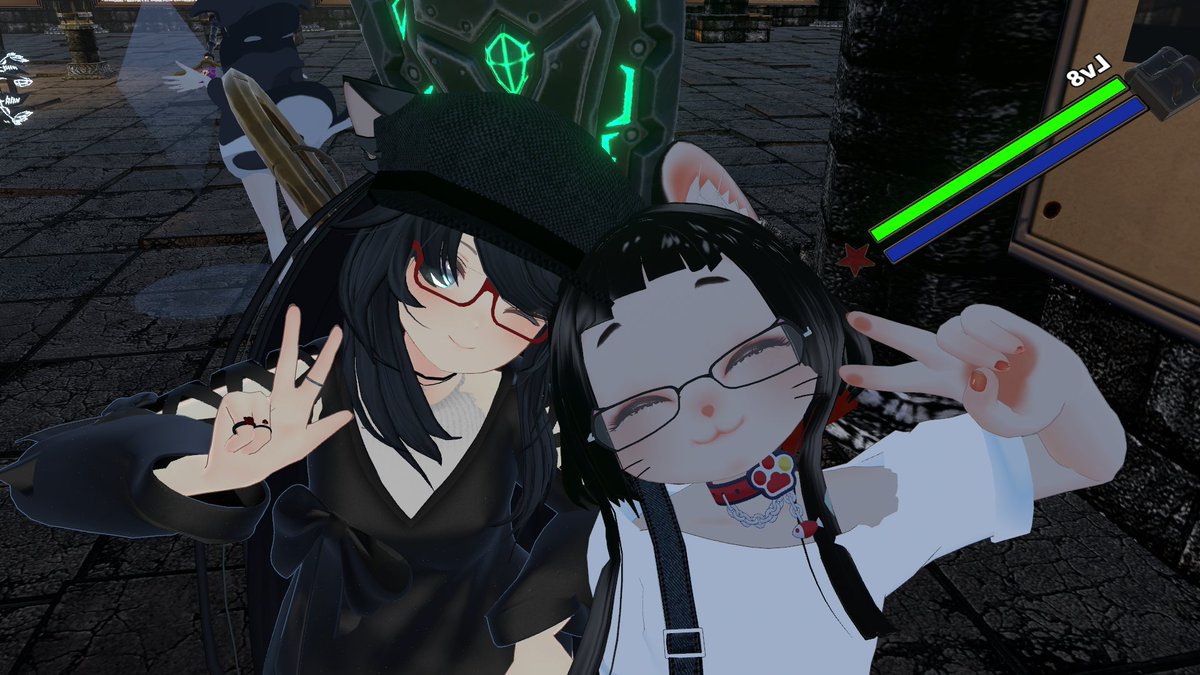 ZIN1978's tweet image. world:Magical Lost Dungeon

ダンジョン攻略ができる面白いワールドがあると聞き案内して頂きました。
全体的に重く少ししか遊んでませんが、職業が色々選べて楽しかったです。

そして、久々のログインなのに会いに来てくれた皆に感謝！
またタイミングが合えば色々お話しましょ＾＾

#VRChat