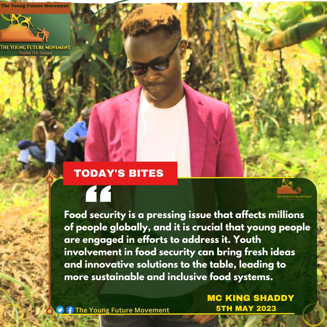 It is said,'If you cannot feed a hundred people feed just one'
With such a mentality, the issue at stake;food security,is half-solved.

@NjorogeMutitu @KingJos32158668

#theyoungfuture 
#TYFMovement