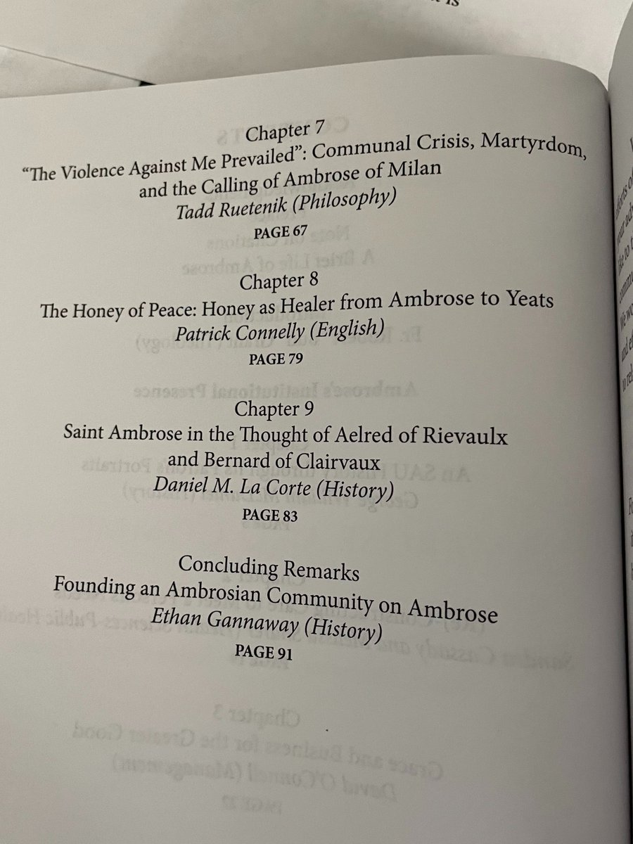 SAU_ASSAM's tweet photo. It's out!  Our first book in the Ambrosians on Ambrose series, featuring the work of SAU faculty and  staff on our patron saint.  Cover designed by SAU alum Chris Mandle. https://t.co/ttFGvZXHIY