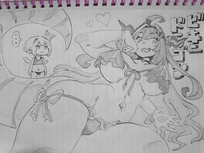 かわいい女の子を描きました。
#みかじ絵
#かなたーと 