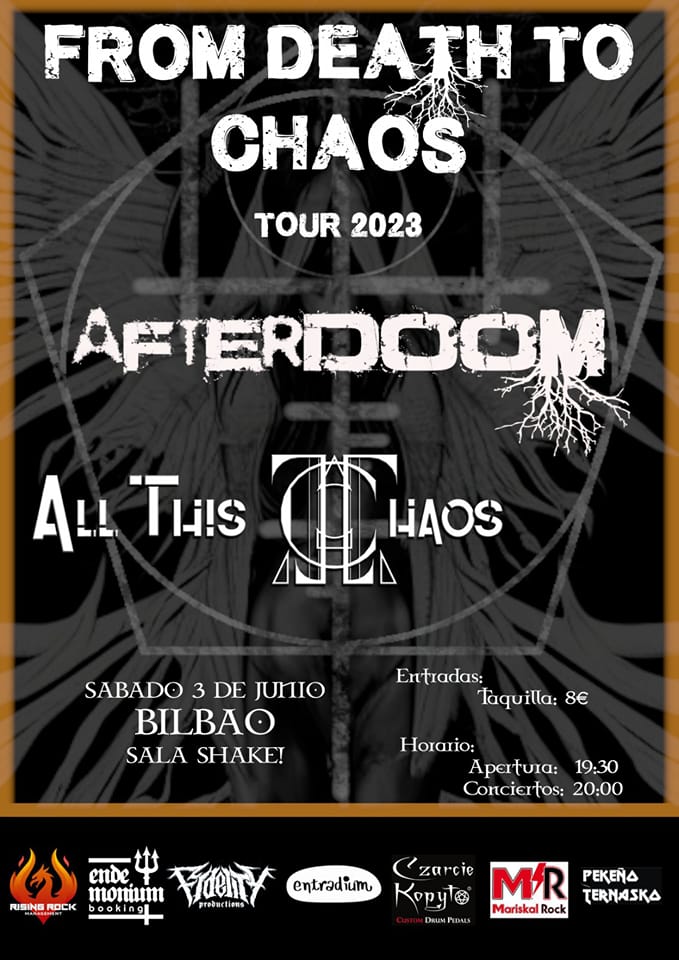 izkarprod's tweet photo. AFTER DOOM + ALL THIS CHAOS 
Sábado 3 de Junio. Sala Shake Bilbao
Entrada en taquilla 8 €
@All_This_Chaos @IzkarProd https://t.co/xUG4uQ87WW