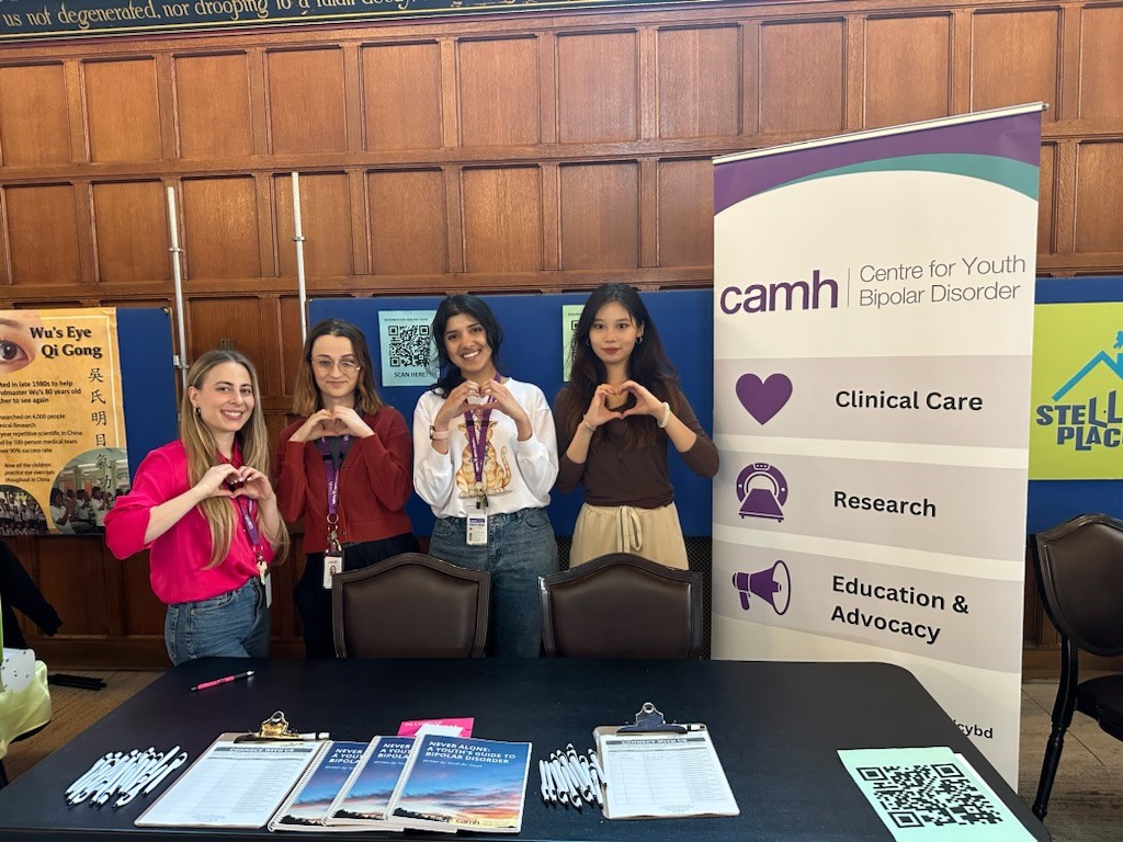 Our CYBD team enjoyed attending Mindfest @UofTPsych today and speaking about youth #bipolardisorder! Thanks to everyone who came to our booth! @CAMHResearch