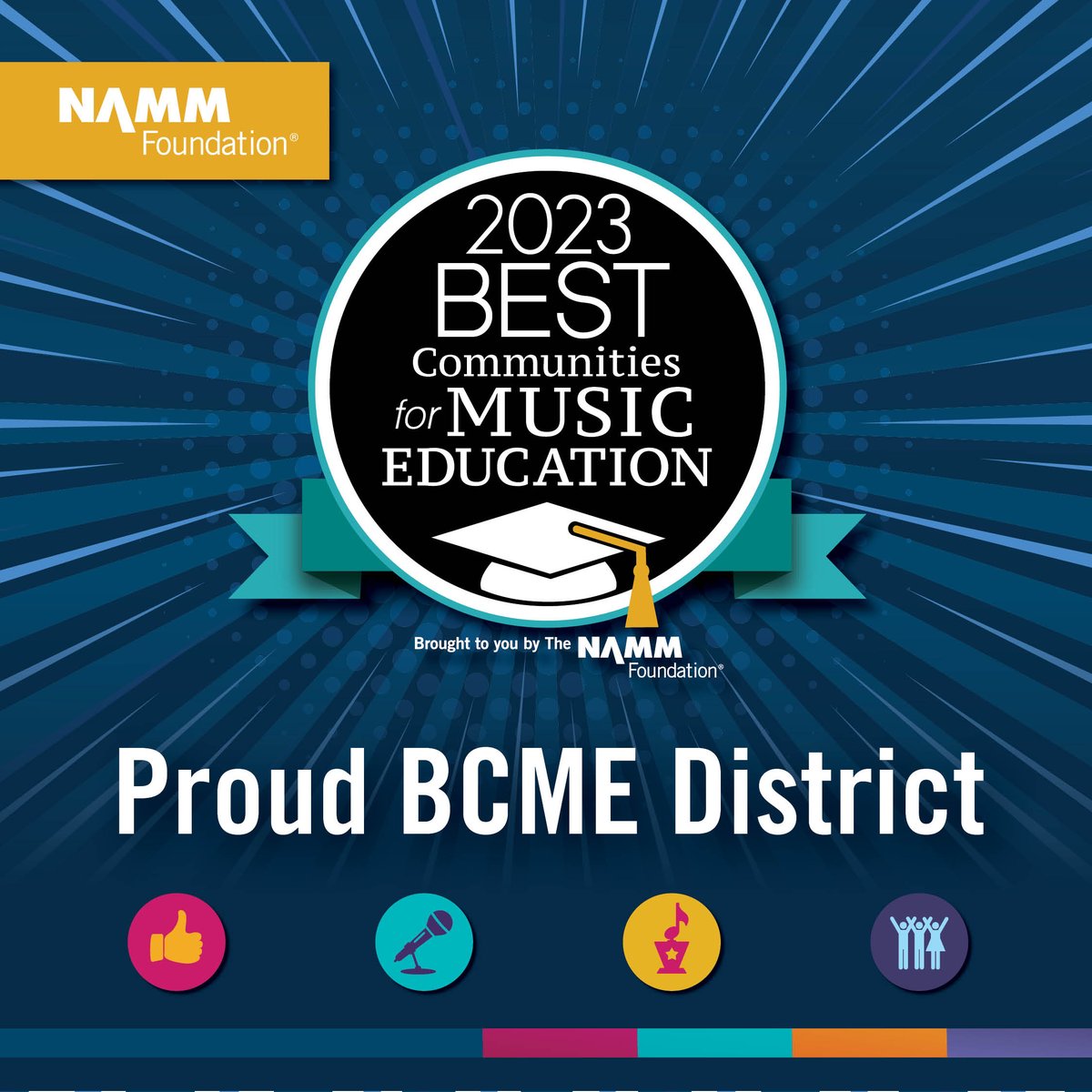 WASDSchools's tweet photo. Congrats to our own music department for once again bringing this national recognition to our schools and community! For the 21st time in 22 years, #WASD ranks among the nation's Best Communities for Music Education by the NAMM Foundation! https://t.co/4TeUk5WLcU https://t.co/PfhvkhpUjL