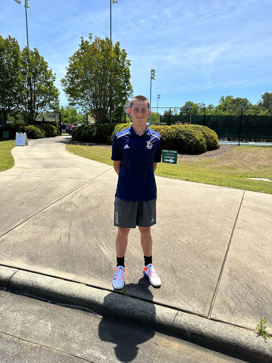 Athletics_LCHS's tweet photo. It’s a great day for Jacket Tennis! Glad to be in Burlington supporting our 2023 Men’s Tennis Conference champ! He’s earned a 4 seed amongst the best in the state! https://t.co/ULGKkr5Bzq