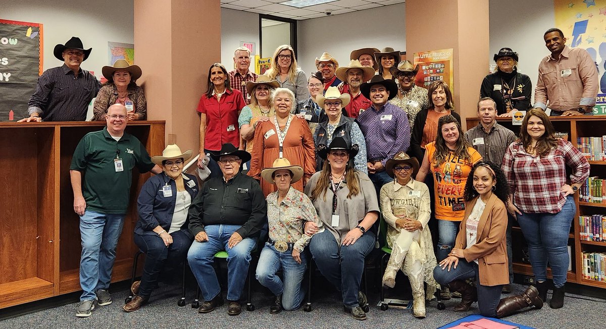MatturroMEd's tweet photo. Thanks to #HSLR Committee Rodeo Speakers for presenting all about the Rodeo at @ajbushelem Rodeo Day!! π€ #yeehaw #BetterTogether https://t.co/l5YVooPezW