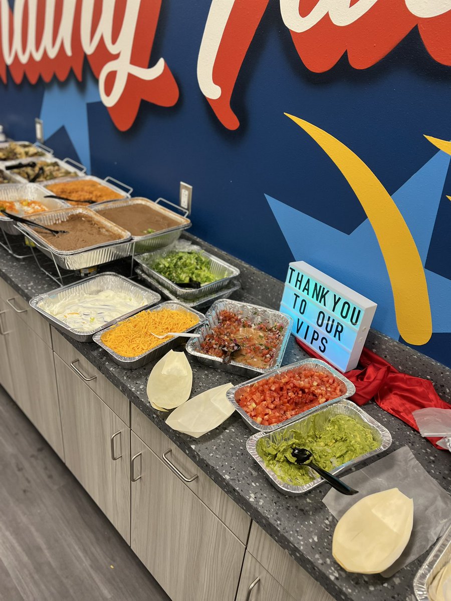 Our amazing PTA treated our staff to a wonderful meal…thank you!!