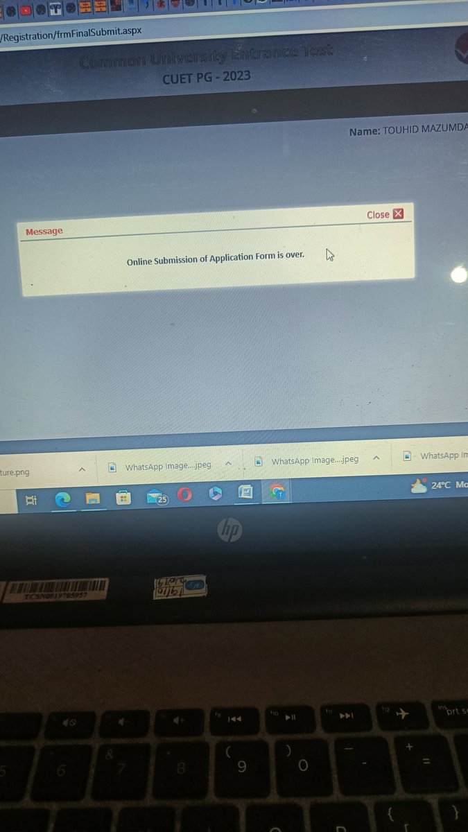 TechshotTouhid's tweet photo. Requesting the national testing agency to open the portal for one last time..as payment couldn't happen in due time..due to some technical problems..would be very kind...if did so..@National testing agency #Cuetpg 2023 https://t.co/T8pvUBw073