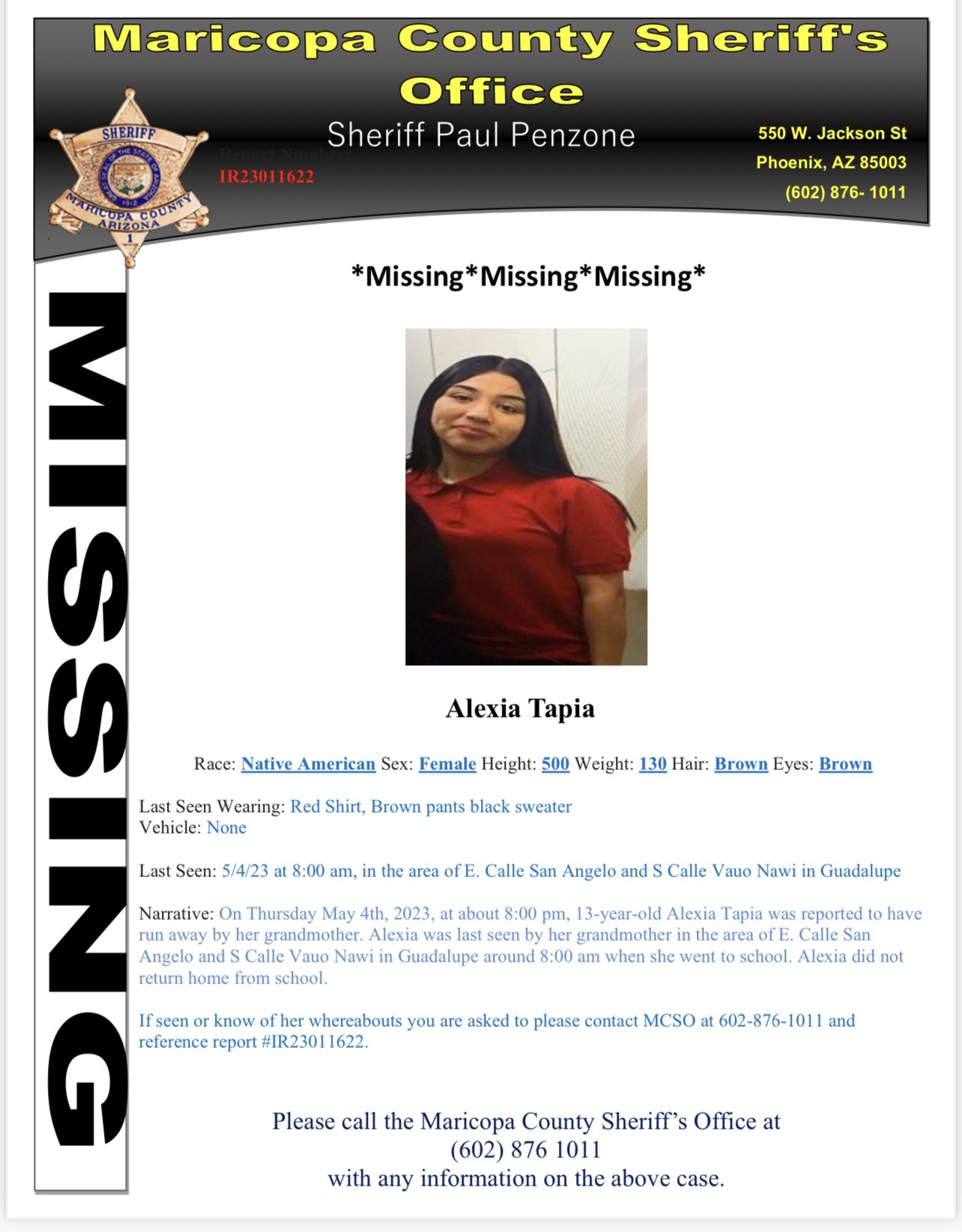 [Letter3 5] Maricopa Recent Arrests - fq2y5om