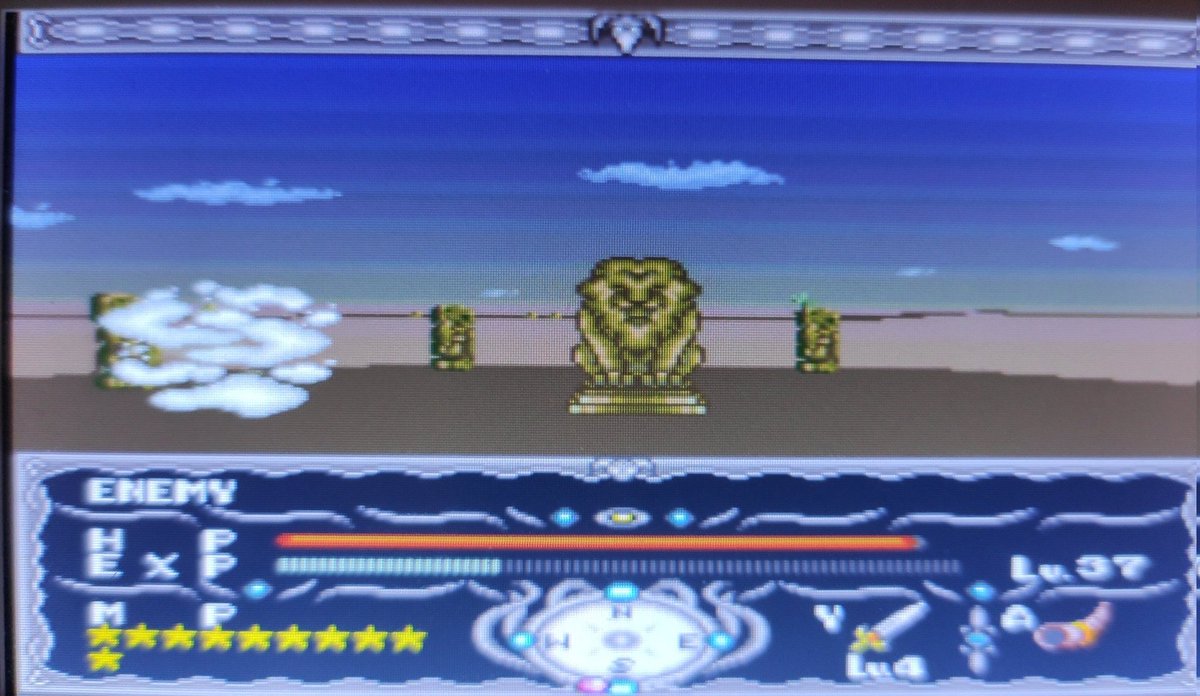 backtomira1's tweet photo. Preparing for Mt. Badsel in Dragon view....and found out what is with this lion statues and triangles. And could level up my sword and hauza to final stage.
#evercade #RETROGAMING #retrogames #DragonView https://t.co/vJEsfXcTap