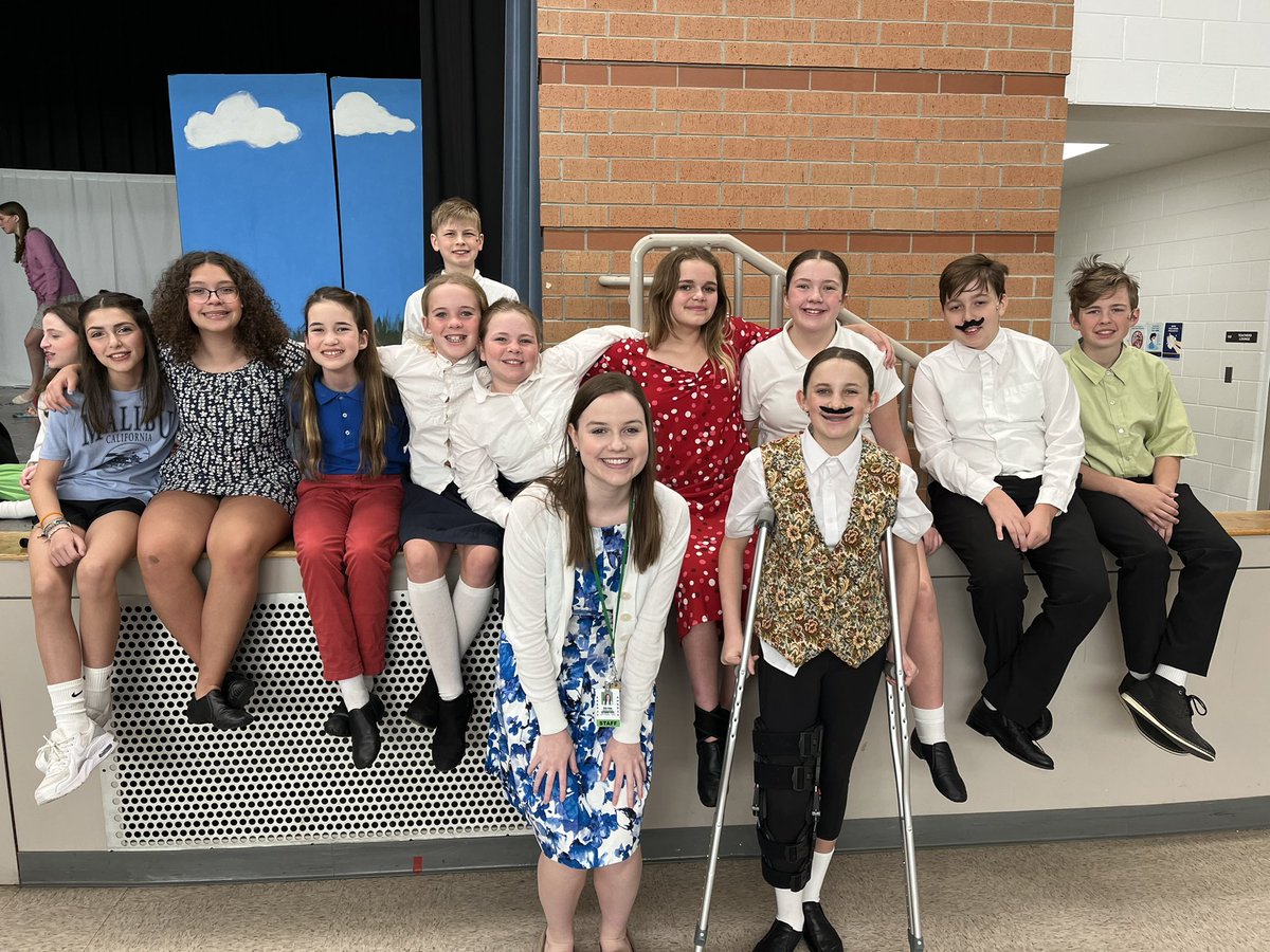 Lots of 6-West students participating in Matilda Jr. It is so much fun watching them perform!