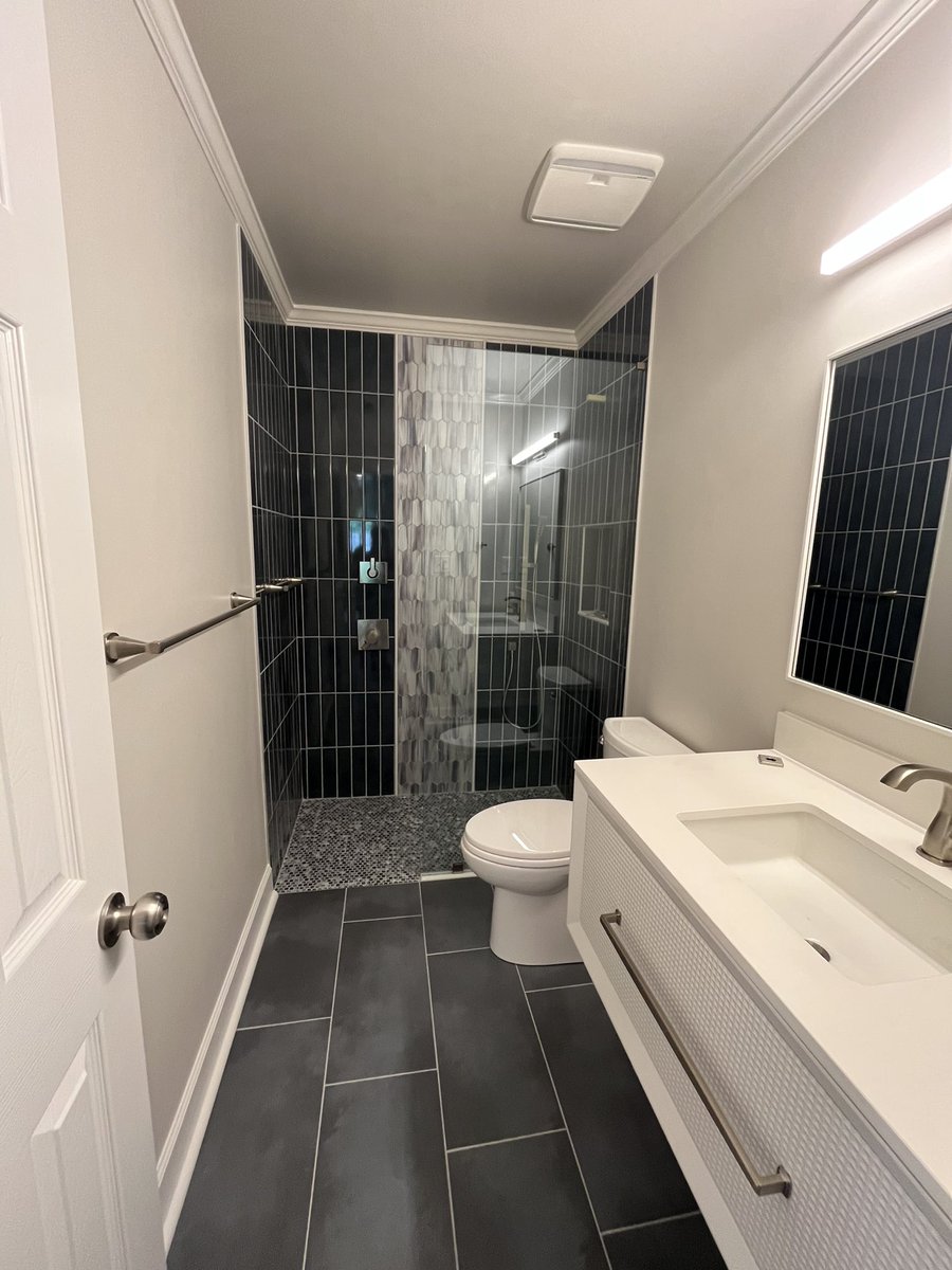 handyhero's tweet photo. Bathroom Remodel Day! #bathroomdesign #remodel #HandyHero https://t.co/8abqHj6zKg