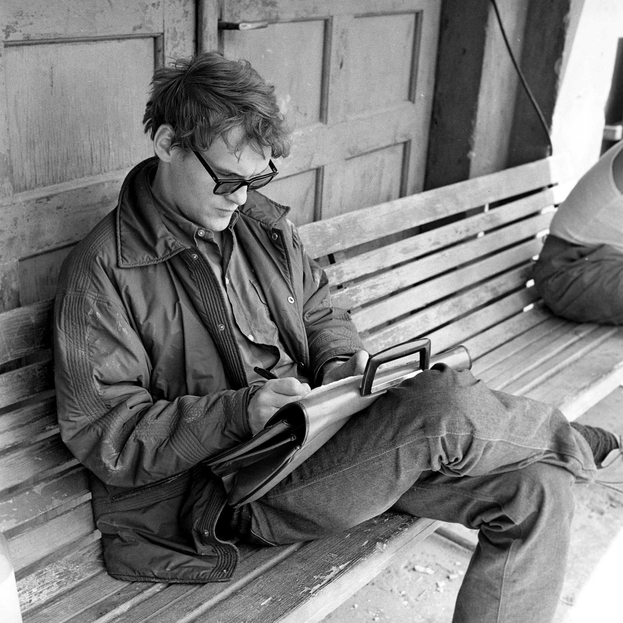 Happy Birthday to Jerzy Skolimowski, photographed here on the set of 1981\s HANDS UP! 