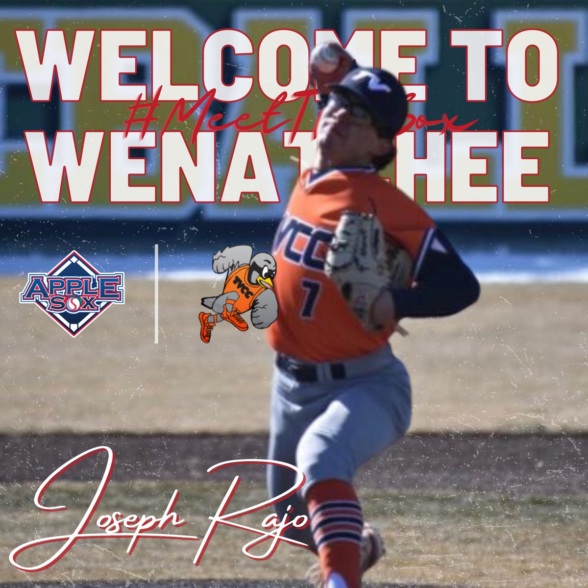 AppleSox's tweet image. Welcome to Wenatchee to @Rajo_7, a right-hander from @Chukarbaseball! #MeetTheSox 

He appeared in three games last year and struck out 16 in 13 innings and recorded a 2.05 ERA in three years of varsity baseball at Hendrickson High School (TX).