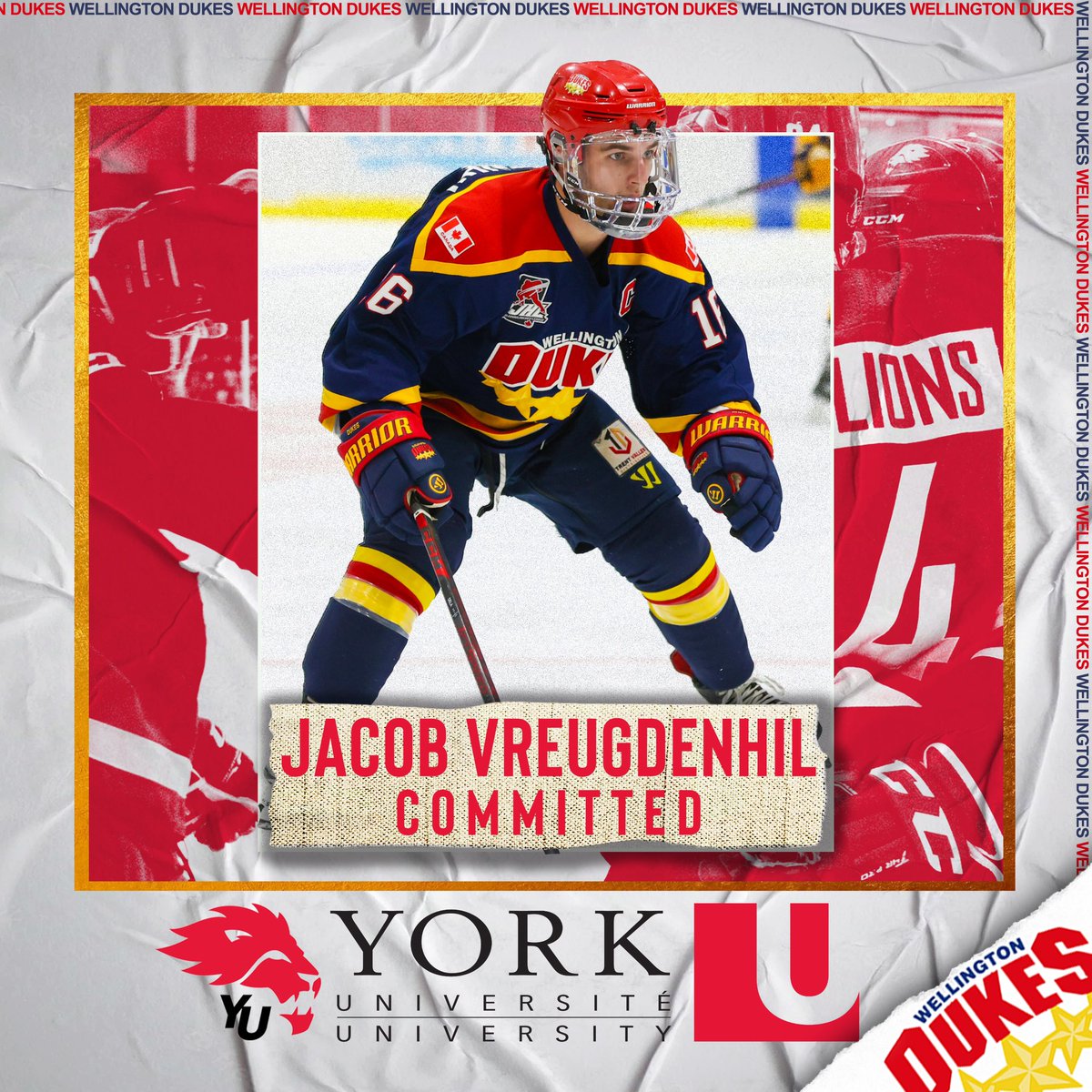 OJHLDukes's tweet photo. Congrats to Dukes forward Jacob Vreugdenhil on his commitment to York University for the 2023-24 season!

(📷 Ed McPherson/OJHL Images) https://t.co/PXOSy2MqHZ