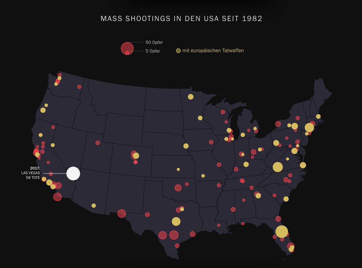 Bei 30% aller Mass Shootings in den USA hatten die Täter europäische Waffen dabei – am häufigsten deutsche &amp; österreichische. Das Ergebnis der monatelangen Recherche von <a href="/Tagesspiegel/">Tagesspiegel</a> &amp; <a href="/zdfmagazin/">ZDF Magazin Royale</a> ist jetzt live: interaktiv.tagesspiegel.de/waffen/europae…
#todauseuropa #peng