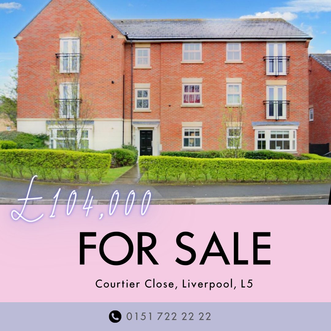 HomesureProp's tweet photo. ⏰⏰⏰ NEW PROPERTY FOR SALE! ⏰⏰⏰
📍 Courtier Close, Liverpool, L5

💵 £104,000

🛏️ 2x Bedrooms

🛁1x Bathroom

🏠 Apartment

🚗 Allocated parking 
https://t.co/sh5maJd51d https://t.co/JPnuqBOA84