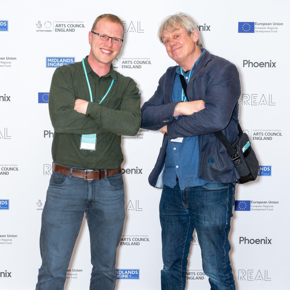 MattHolt76's tweet photo. Some great snaps of #filmmakers not taking themselves seriously @RDF2023 
We had fun, made connections and we’re all REALly energised to make more fine #Documentary #films in the coming years, so stay tuned #Leicester https://t.co/rGJ5woqCg1